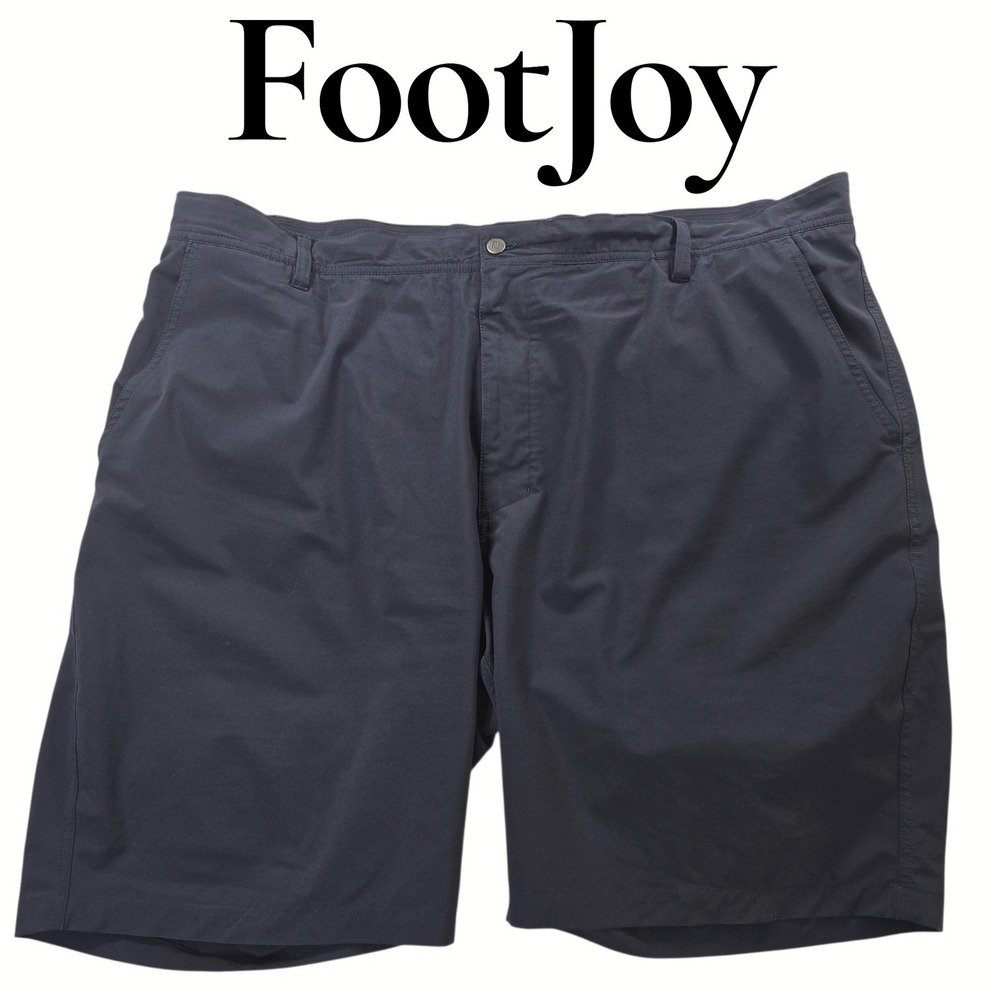 FootJoy Golf Shorts Mens 42 Black Polyester Spandex Stretch Performance 23938‎